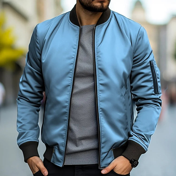 Linus Blouson pour Homme – Streetwear léger d’automne avec col montant