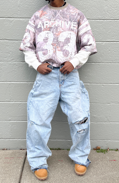 ARCHIVE #33 CAMO DOUBLE SLEEVED SHIRT