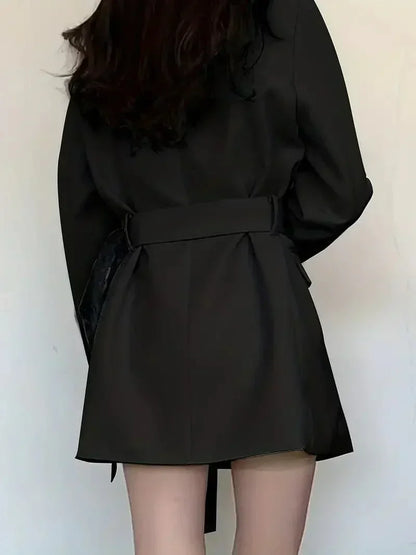 Nélia Robe Blazer Femme – Élégante Robe Tailleur Chic à Manches Longues pour Toutes Occasions