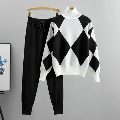 Ava Ensemble Femme – Ensemble Tricoté Élégant & Confortable au Style Moderne