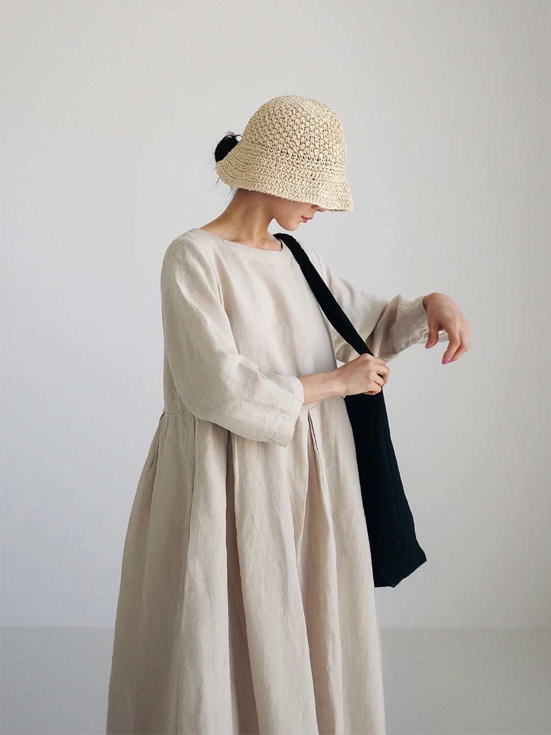 Cielo Long Dress for Women – Lightweight Linen, Natural Comfort & Elegant Minimalist Style