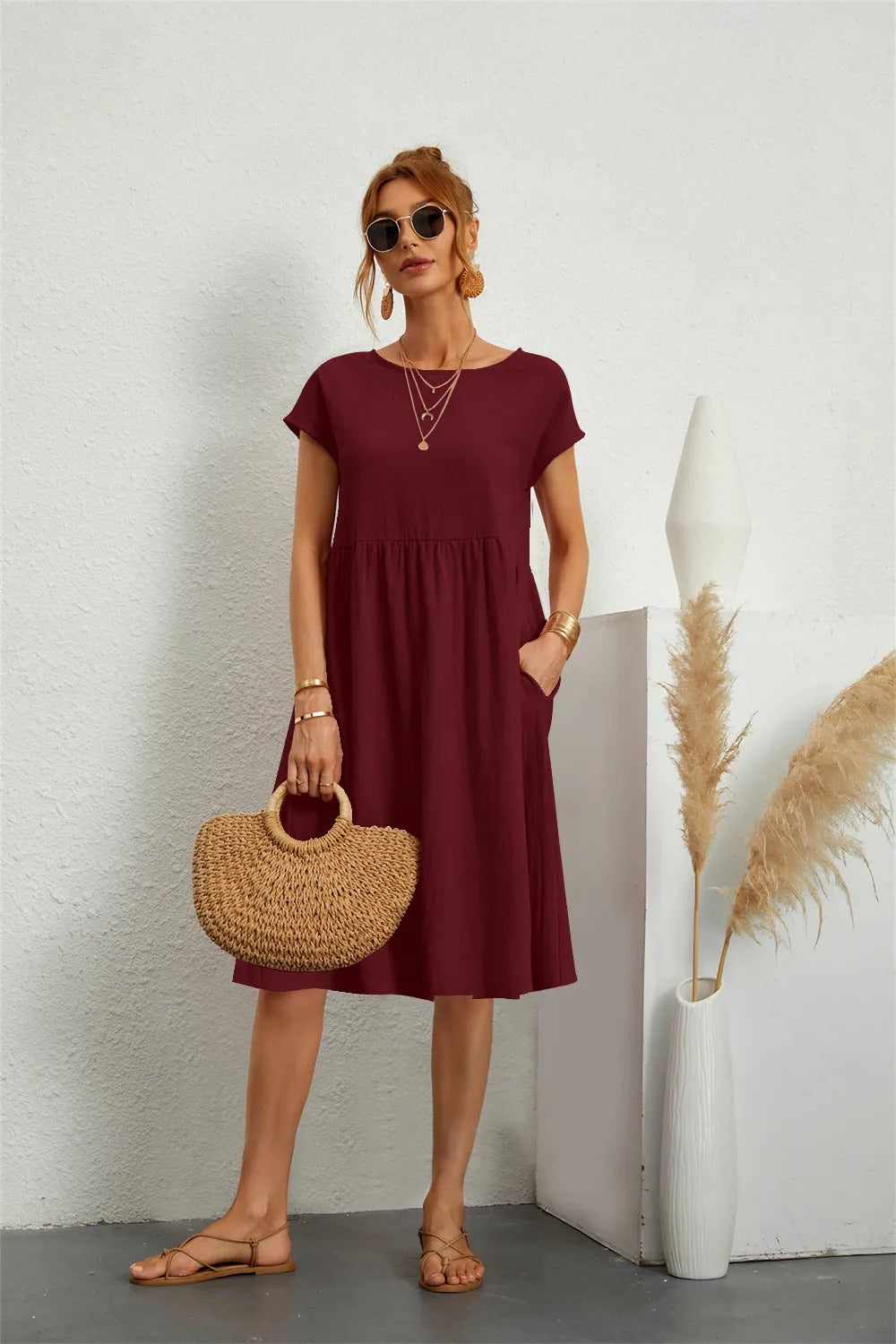 Robe Élégante Femme Sol – Design Maxi Intemporel avec Coupe Flatteuse & Finition de Luxe