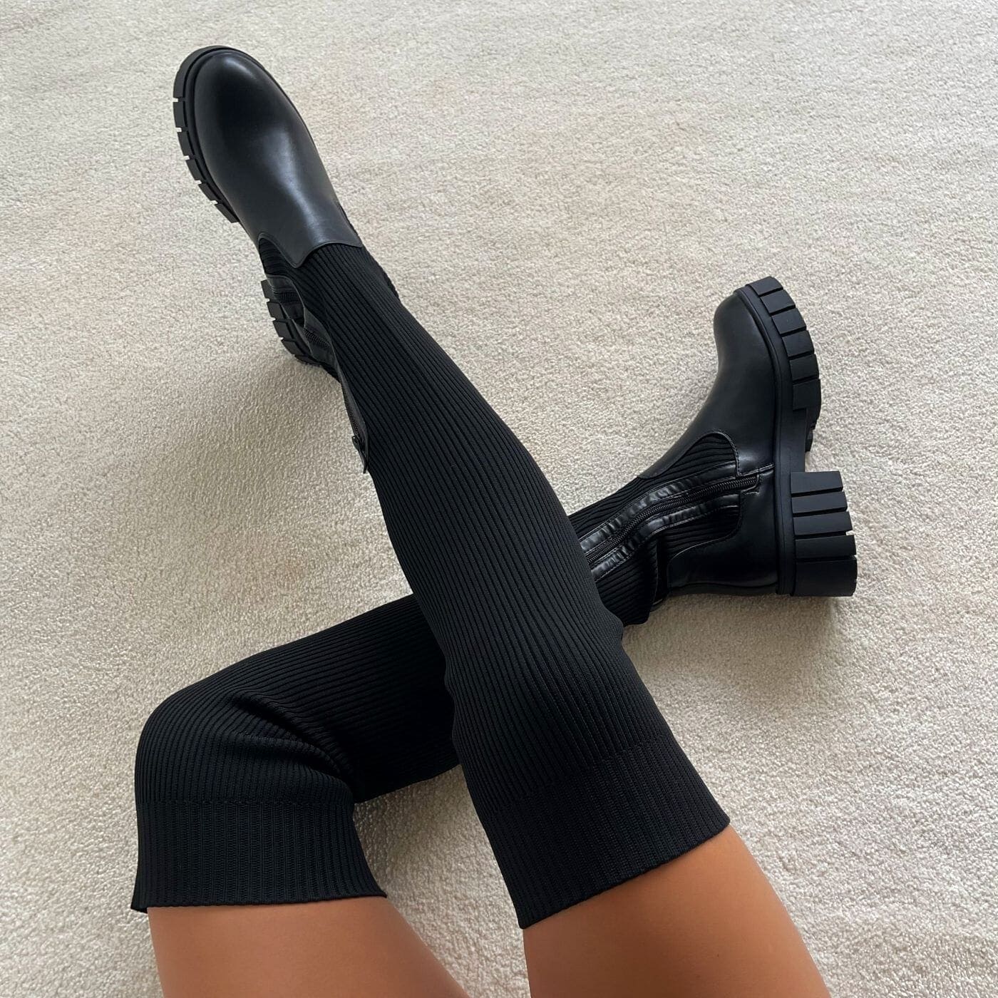 Skylar Bottes Femme Stretch – Tige Extensible, Confort Durable & Style Élégant