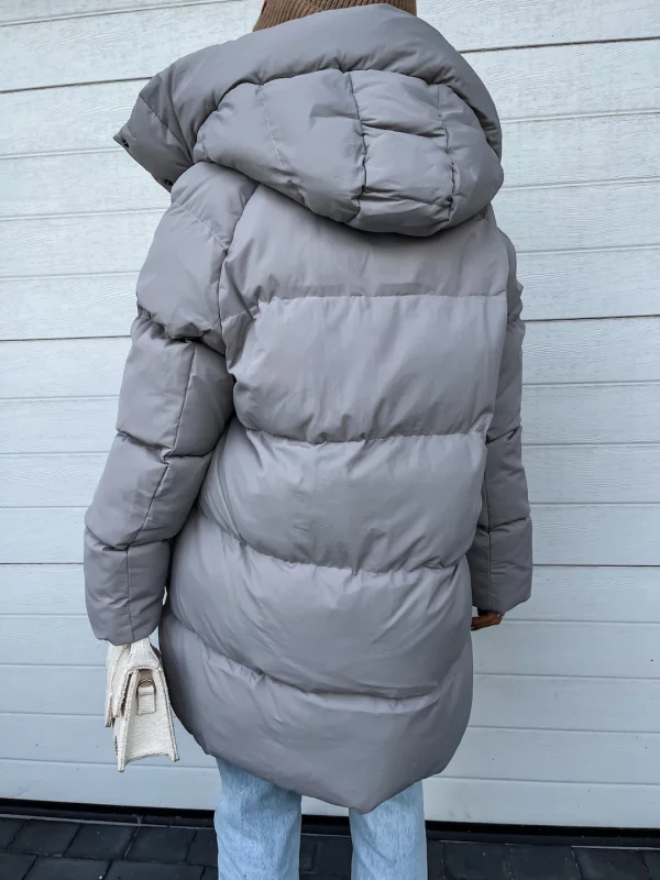 Sheila Manteau Femme d’Hiver – Chaud, Épais avec Capuche Intégrée & Fermeture Éclair