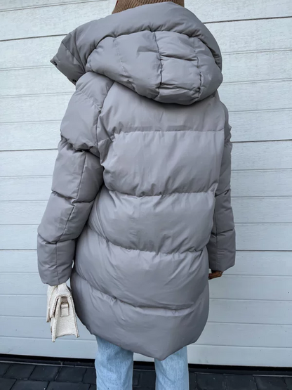 Sheila Manteau Femme d’Hiver – Chaud, Épais avec Capuche Intégrée & Fermeture Éclair