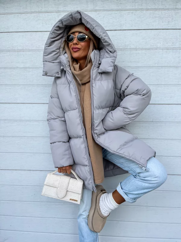 Sheila Manteau Femme d’Hiver – Chaud, Épais avec Capuche Intégrée & Fermeture Éclair