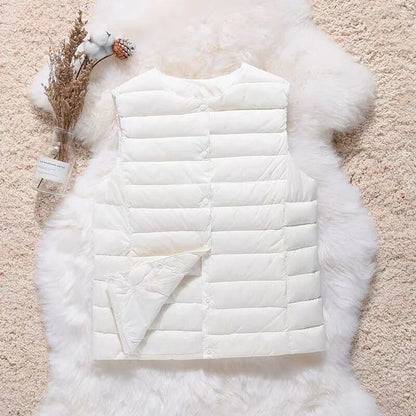 Zoe Femme Gilet Imperméable – Léger, Polyvalent & Élégant avec Poches Pratiques