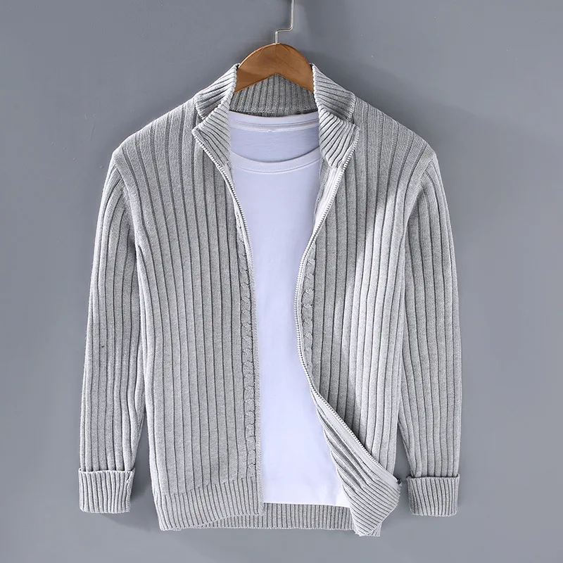 Drake Cardigan for Men – Modern Zip-Up Sweater in Soft Knit with Timeless Style
