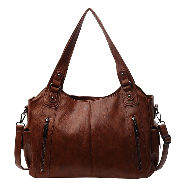 Clara Sac à Main Femme – Sac en Cuir Élégant avec Compartiments Spacieux & Détails Zippés