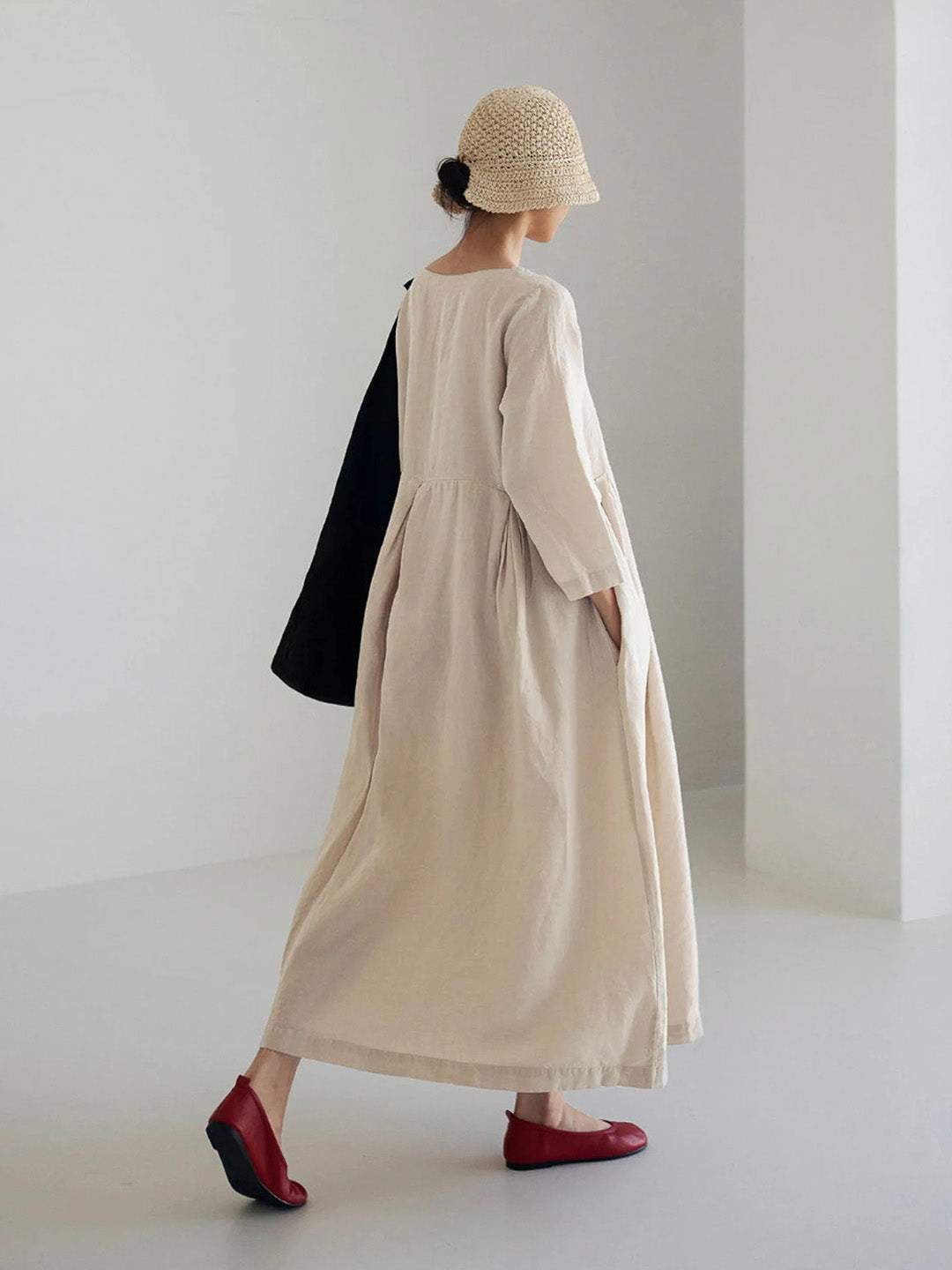 Cielo Long Dress for Women – Lightweight Linen, Natural Comfort & Elegant Minimalist Style