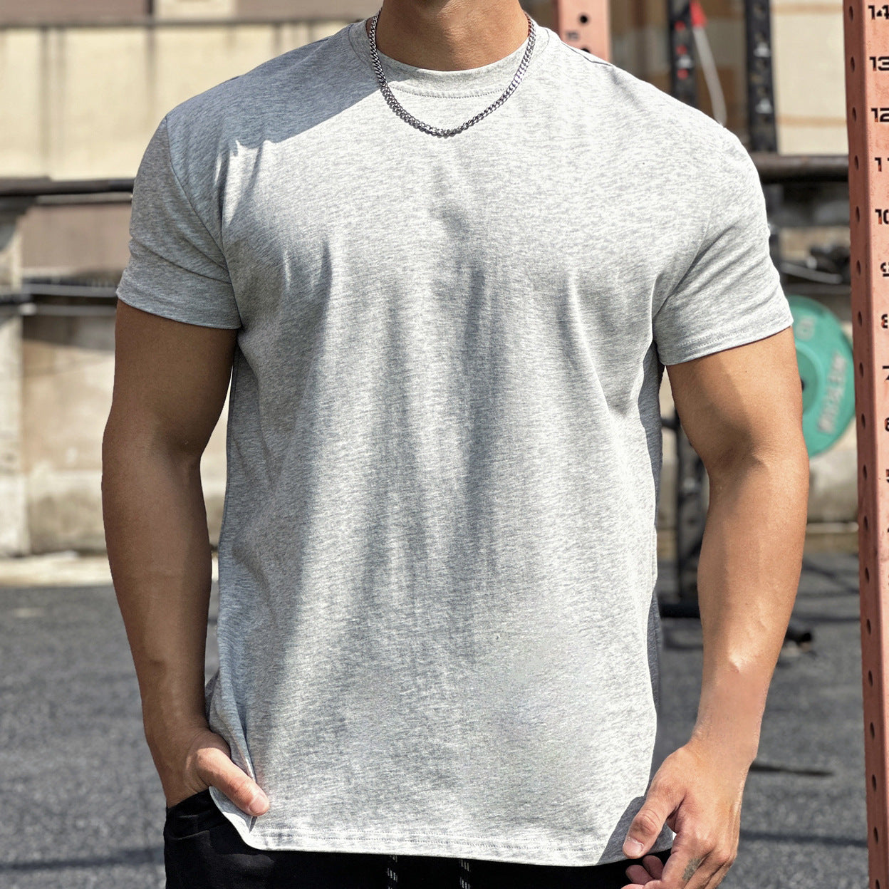 Liam Men's Sports T-Shirt – Loose Fit Cotton Short Sleeve with Breathable Design