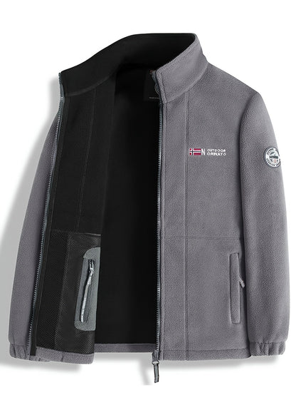 Julius Veste Polaire Outdoor Homme – Douce, Chaude & Légère avec Col Protecteur