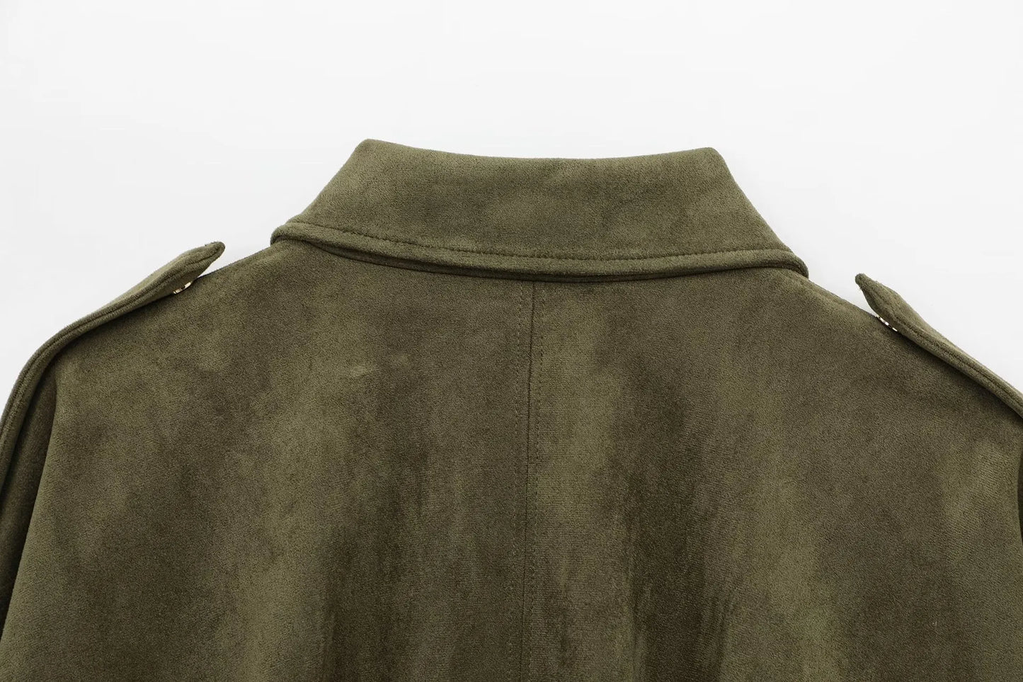 Isla Veste Femme en Daim – Blouson Oversize Élégant avec Coupe Moderne & Confort Doux