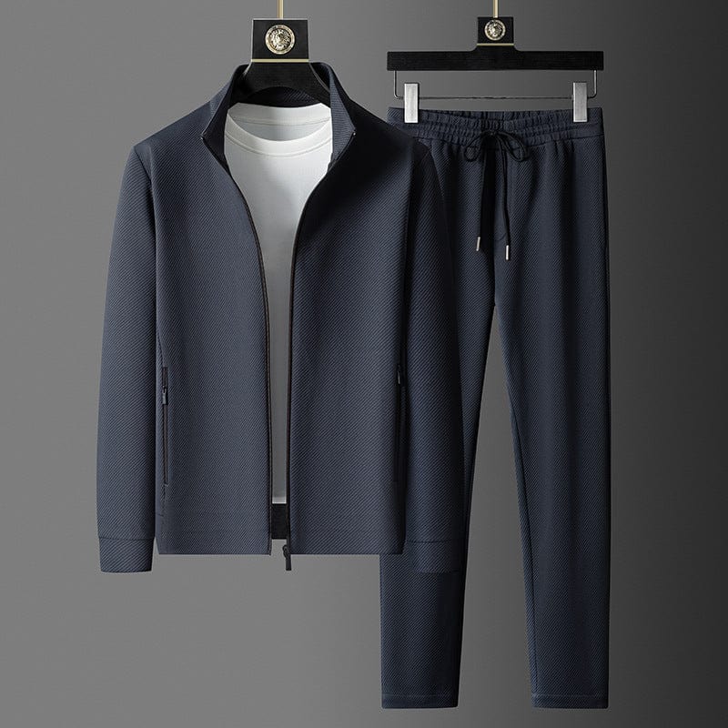 Reynold Elegant Men's Tracksuit – Premium Zip-Up Set with Fitted Pants & Breathable Fabric