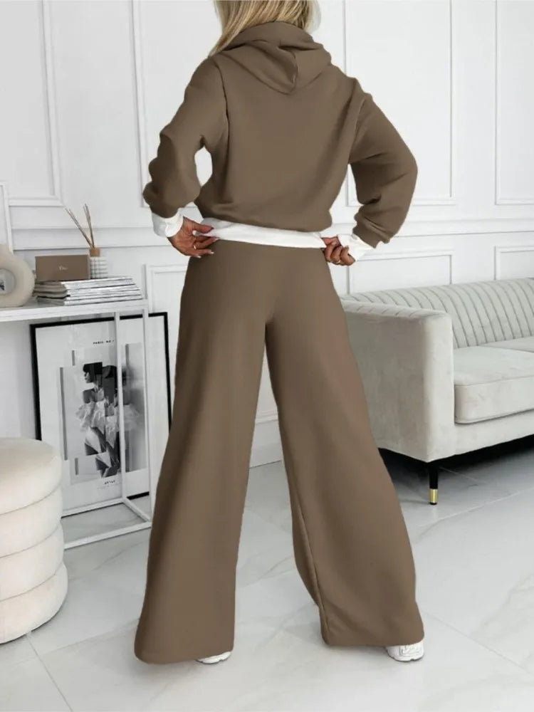 Aurora Women's Ensemble 2 Pieces – Relaxed Fit Outfit with Matching Top & Pants