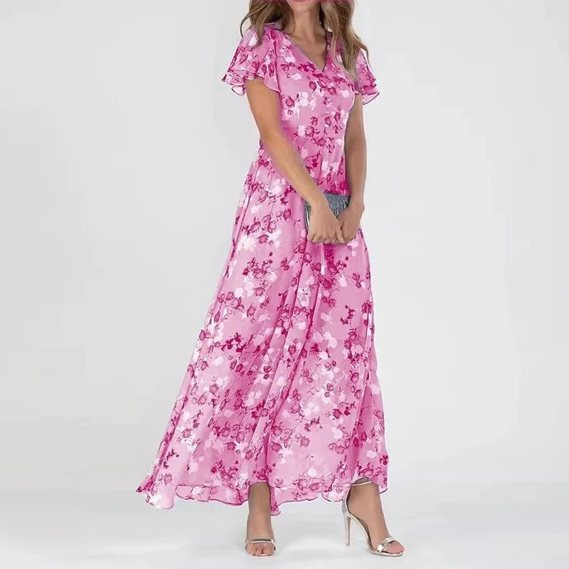 Jill Elegant Midi Dress for Women – Flattering Cut in High-Quality Fabric for All Occasions