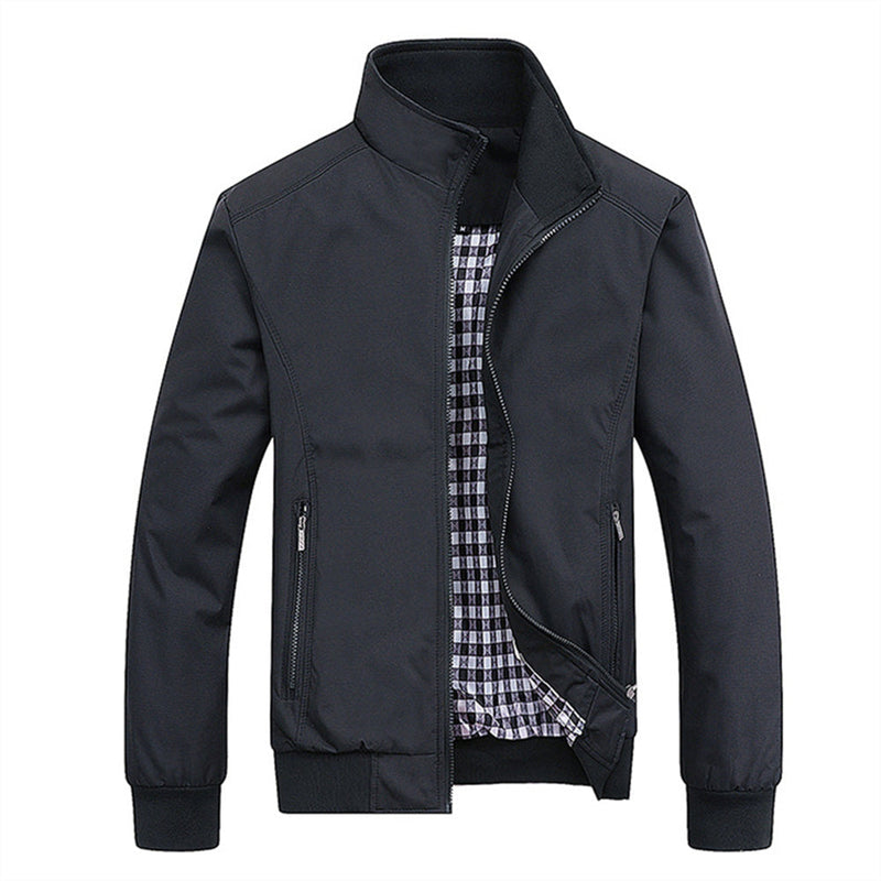 Scottie Lightweight Zip Jacket for Men – Casual Sporty Coat with High Collar for Mid-Season