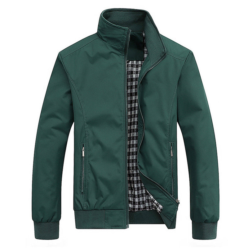 Scottie Lightweight Zip Jacket for Men – Casual Sporty Coat with High Collar for Mid-Season