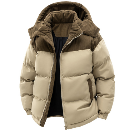 Erick Men's Winter Jacket with Hood – Padded Lining, Regular Fit & Windproof