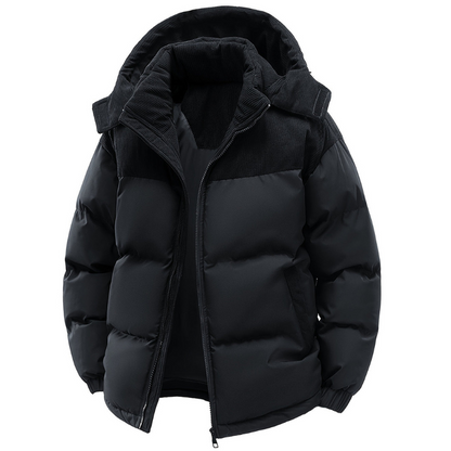 Erick Men's Winter Jacket with Hood – Padded Lining, Regular Fit & Windproof