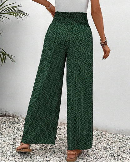Henriette Pantalon Large Femme – Taille Haute, Coupe Flatteuse & Tissu Confortable