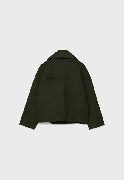 Lainey Veste Femme Croisée – Manteau Court Élégant avec Col Large & Tissu Doux et Chaud