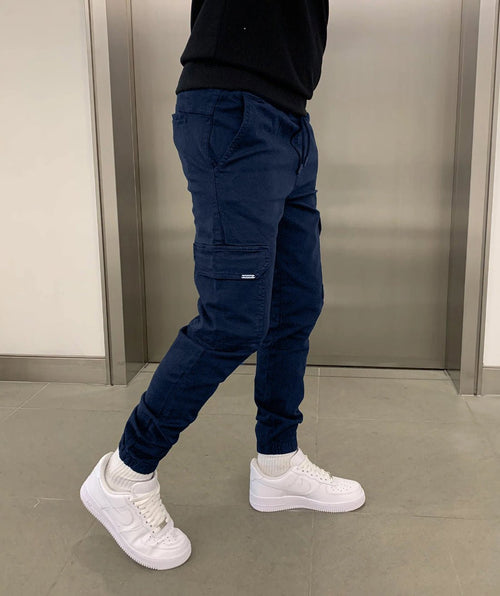 James Pantalon Jogger Cargo pour Homme – Coupe décontractée avec taille élastique et poches utilitaires