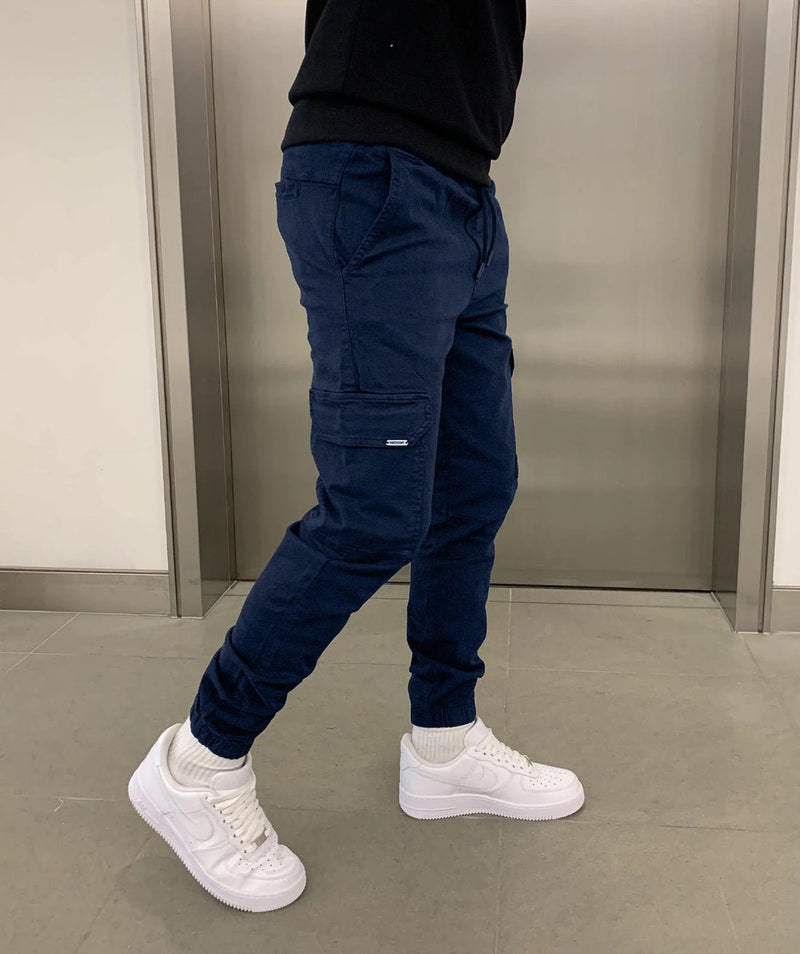 James Pantalon Jogger Cargo for Men – Relaxed Fit with Elastic Waist and Utility Pockets