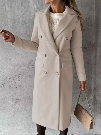 Laura Manteau Femme Long Hiver – Élégant, Chaud & Sophistiqué au Style Intemporel