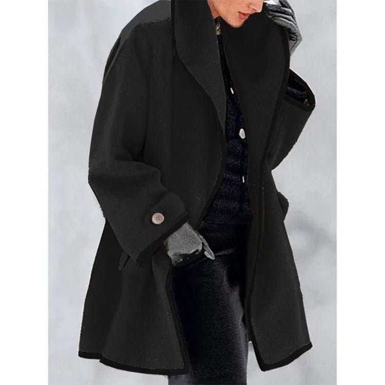 Lillian Manteau Femme Oversize – Manteau Long Élégant & Confortable pour Automne/Hiver