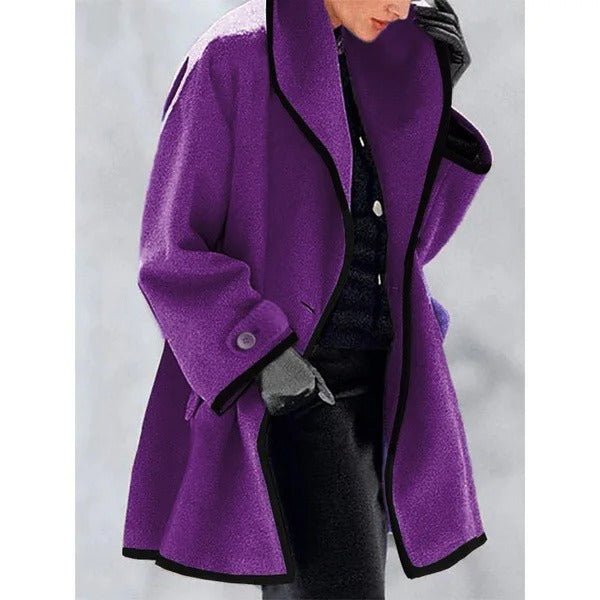 Lillian Manteau Femme Oversize – Manteau Long Élégant & Confortable pour Automne/Hiver