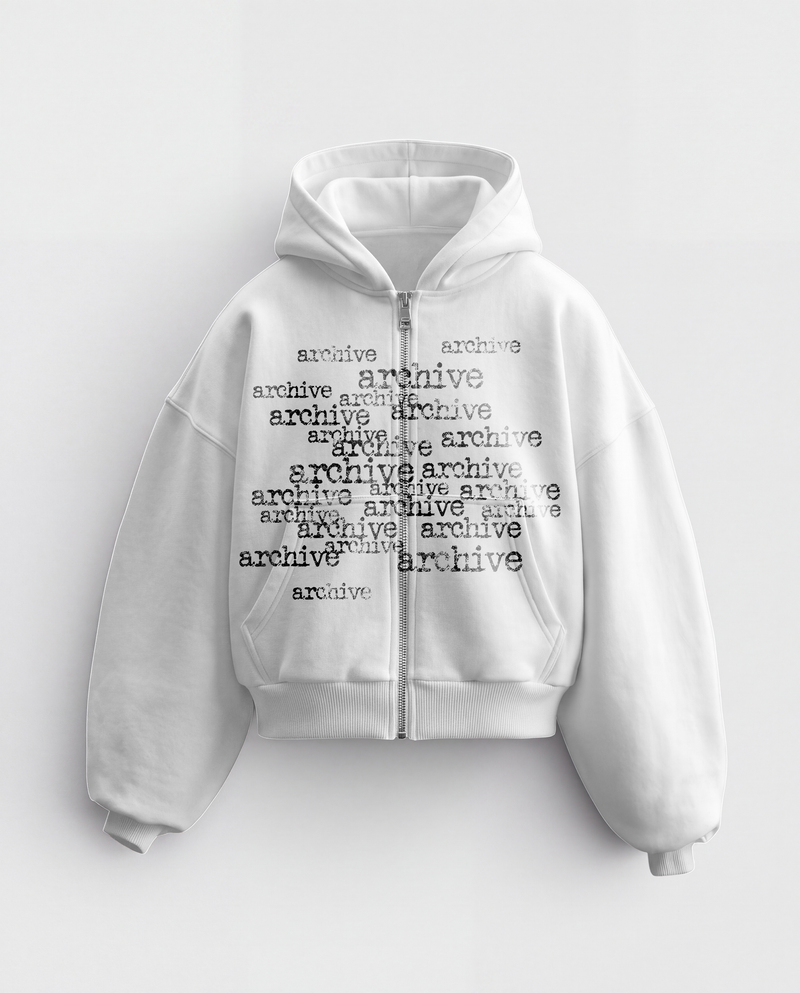 'MATRIX' HEAVYWEIGHT BOXY ZIPUP HOODIE