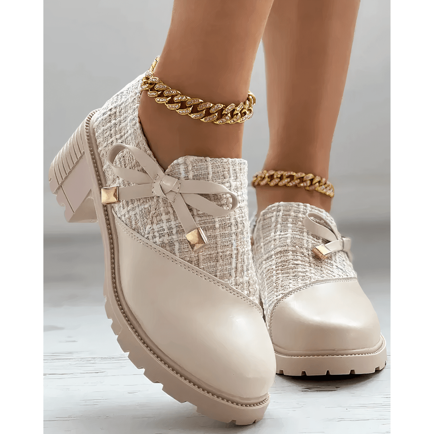 Tiana Mocassins Élégants Femme – Chaussures à petit talon chics pour le travail, les événements & le confort quotidien
