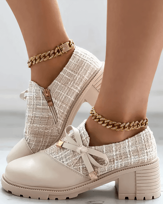 Tiana Mocassins Élégants Femme – Chaussures à petit talon chics pour le travail, les événements & le confort quotidien
