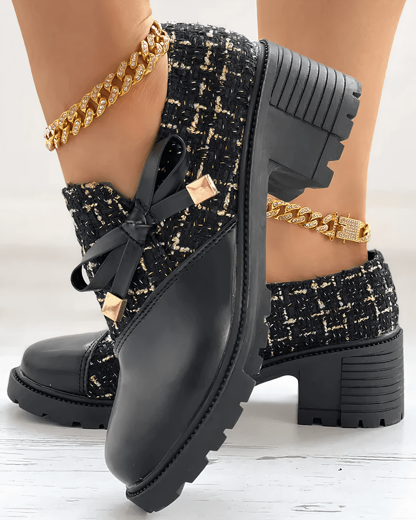 Tiana Mocassins Élégants Femme – Chaussures à petit talon chics pour le travail, les événements & le confort quotidien