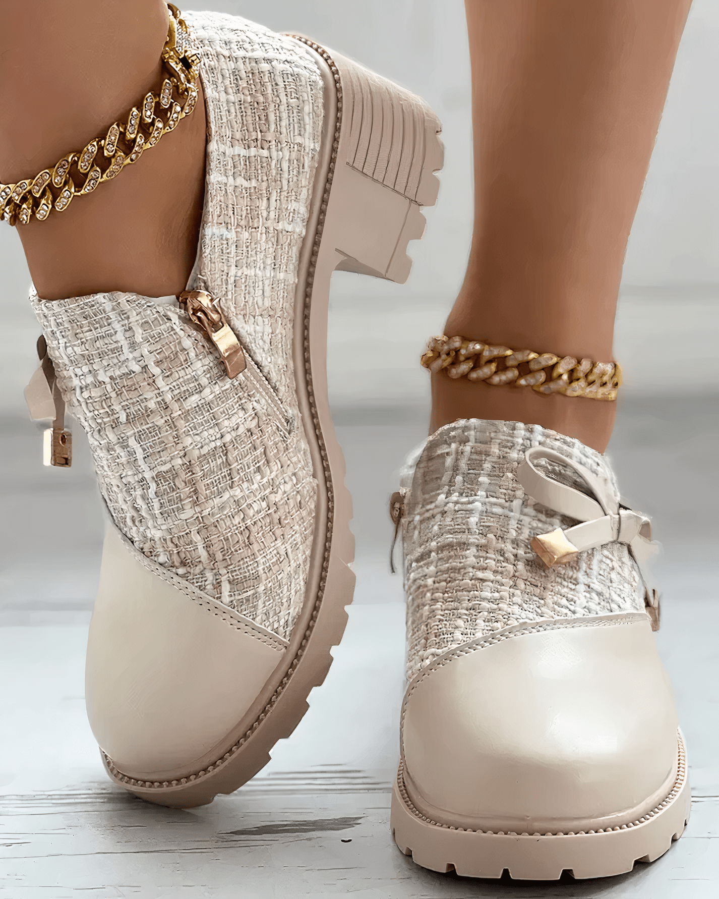 Tiana Mocassins Élégants Femme – Chaussures à petit talon chics pour le travail, les événements & le confort quotidien