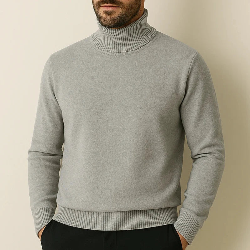 Kian Men's Turtleneck Sweater – Elegant, Warm & Comfortable in Cashmere Wool Blend