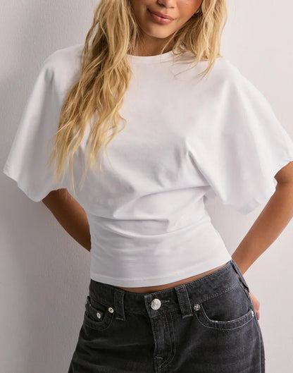Isabelle Women's T-Shirt – Elegant T-Shirt with Flared Sleeves and Flattering Fitted Cut
