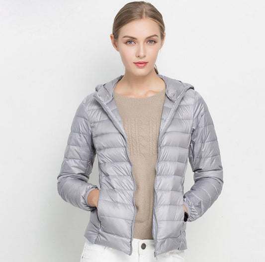Autumn Doudoune Femme Légère – Veste Mi-Saison avec Capuche & Confort Quotidien