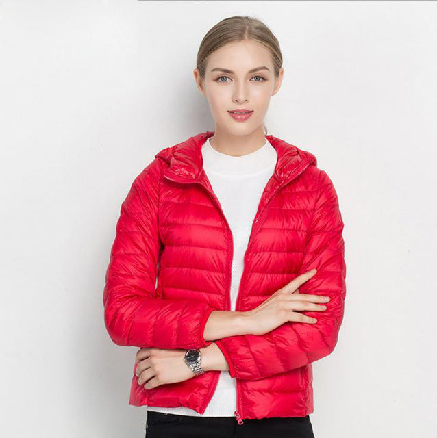 Autumn Doudoune Femme Légère – Veste Mi-Saison avec Capuche & Confort Quotidien