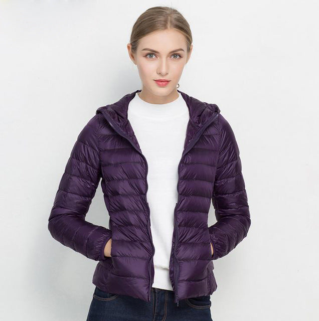 Autumn Doudoune Femme Légère – Veste Mi-Saison avec Capuche & Confort Quotidien