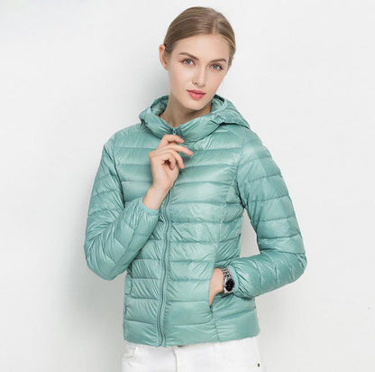 Autumn Doudoune Femme Légère – Veste Mi-Saison avec Capuche & Confort Quotidien