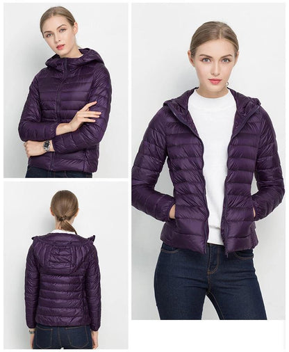 Autumn Doudoune Femme Légère – Veste Mi-Saison avec Capuche & Confort Quotidien
