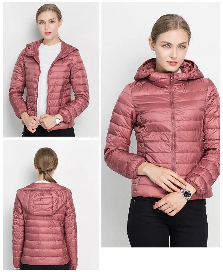 Autumn Doudoune Femme Légère – Veste Mi-Saison avec Capuche & Confort Quotidien