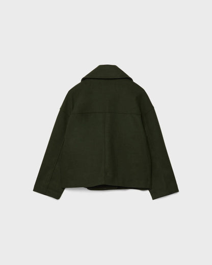 Vanessa Veste Femme – Veste Courte Croisée en Laine Élégante & Chaude pour l’Hiver