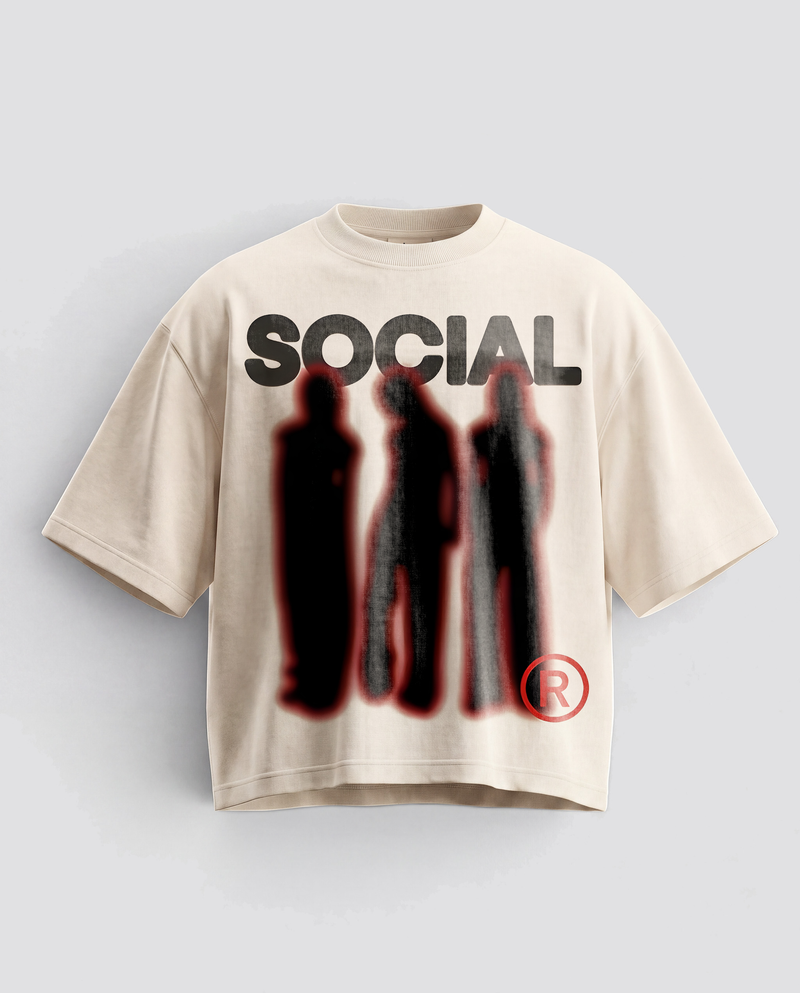 'SOCIAL' GRAPHIC TEE