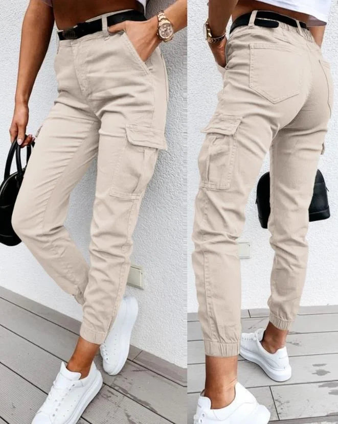 Jordyn High-Waisted Cargo Pants for Women – Comfort, Trendy Style & Functional Pockets