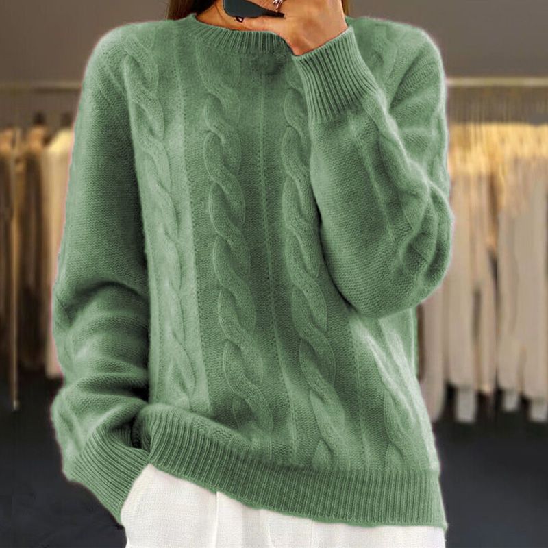 Michelle Pull Femme Hiver Tricoté – Maille Douce Chaude & Style Chic Moderne