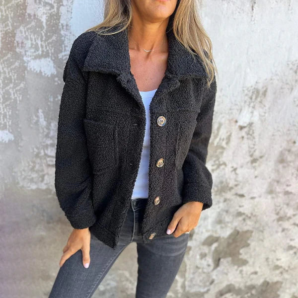 Amayah Veste Teddy – Effet Polaire, Confort et Style pour un Look Tendance