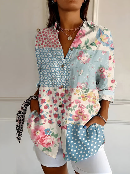 Haven Blouse Femme Chic – Blouse Élégante à Manches Longues pour Tenue Quotidienne ou Bureau